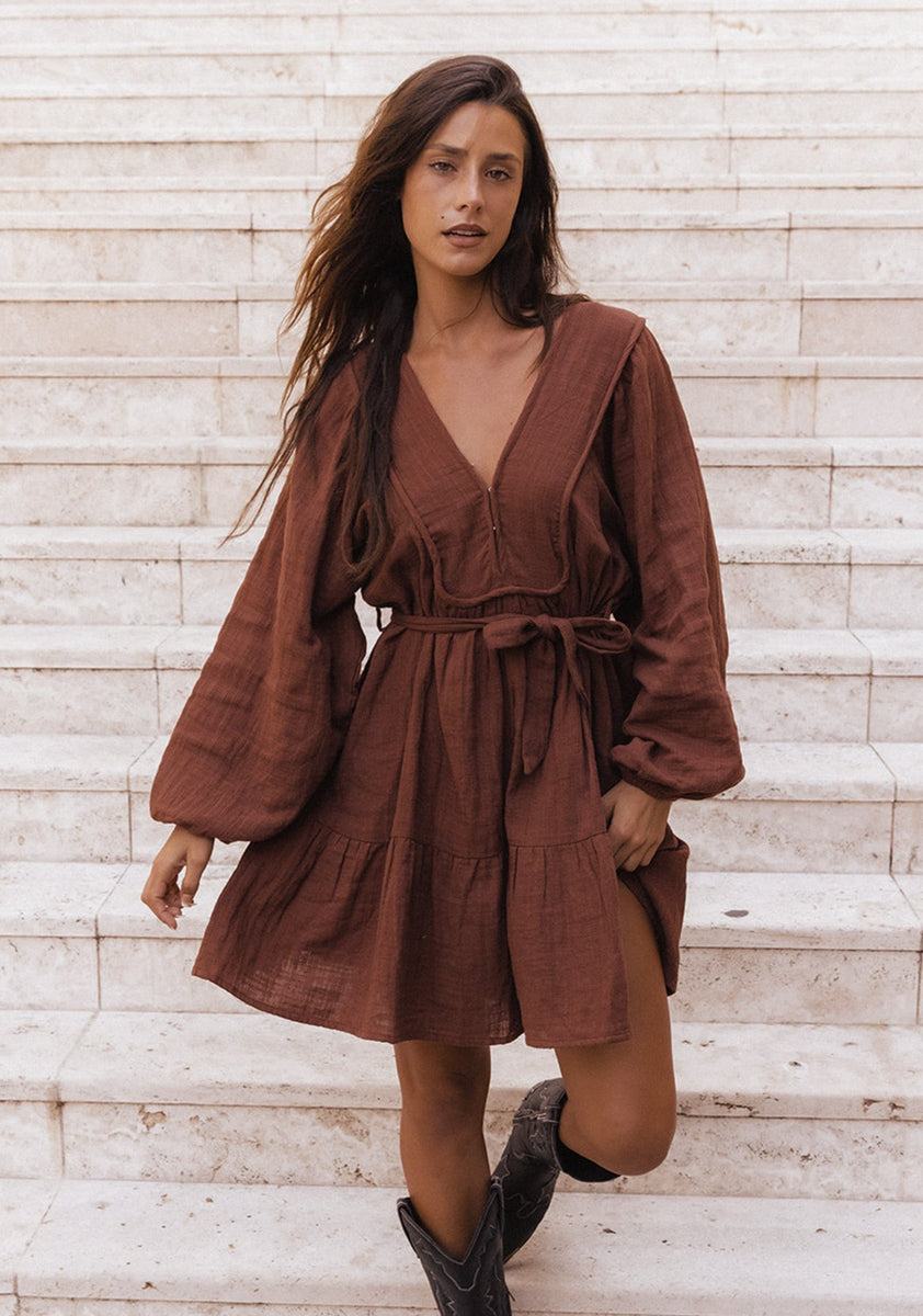 Lazy kimono clearance sleeve dress